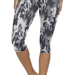 Women's High Waisted Tummy Control Capris Yoga Pants with Pockets Running Pants Workout Yoga Pants Leggings