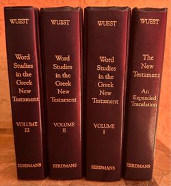 Word Studies in the Greek New Testament by Kenneth Wuest (4-Volume Set) - Excellent Condition
