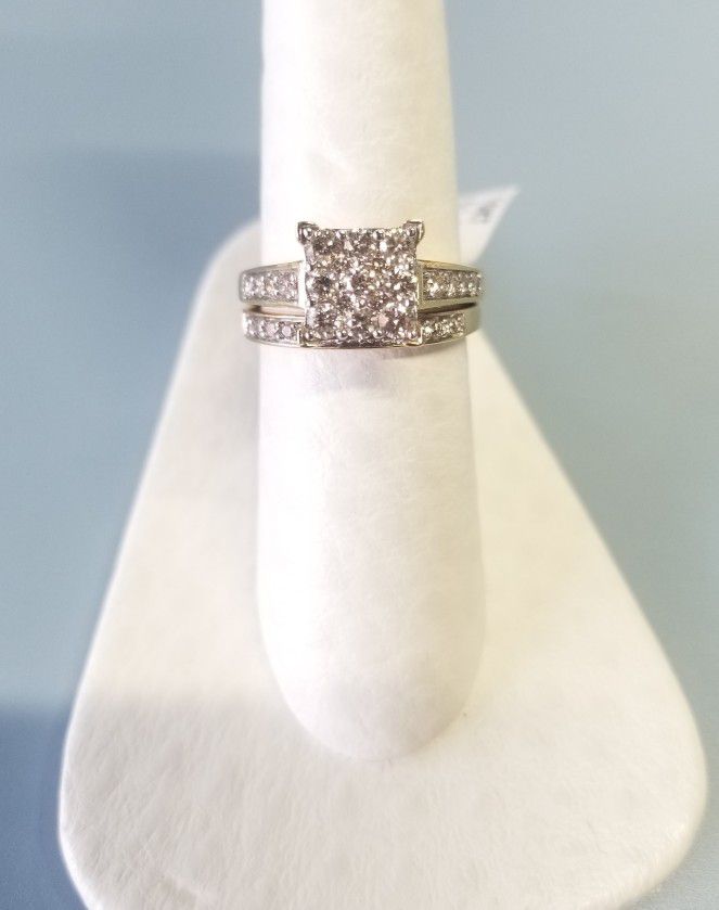 10k 1Ct Diamond Wedding Engagement Ring Anillo De Diamantes Compromiso 