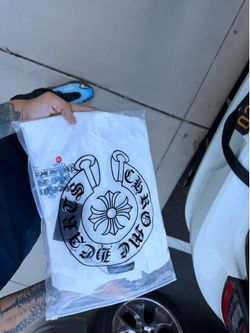 CHROME HEARTS Triple Cross Blue - God Bless The World Tee