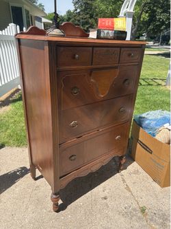 Antique dresser and bed frame