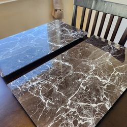 (2) Large Glass Cutting Boards