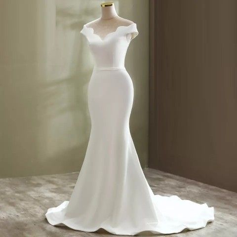 Satin Mermaid Wedding Gown
