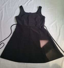 Classic Black Sleeveless A-Line Dress