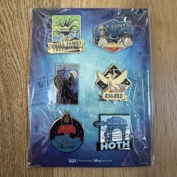 Disney D23 Fantastic Worlds Pin Set of 6 – Gold Member Exclusive
