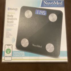NuvoMed Bluetooth Wireless Digital Body Analysis Scale 