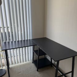 Black L Shaped Desk