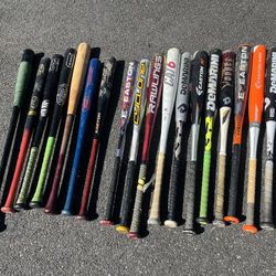 BASEBALL BATS - Wood Metal Fungo Demerini Easton Cat6 Louieville Slugger Rawlings Differnt Lengths