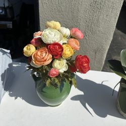 Flower Pot With A Variety Of Colors 