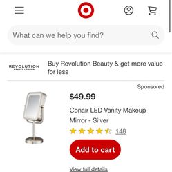 Conair LED Vanity Makeup Mirror - Silver