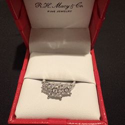 Diamond Princess Triple Halo Ring (3/4 ct. t.w.) in 14k White