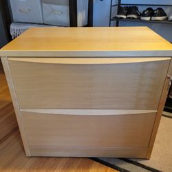 Maple Wood/Veneer Filing Cabinet