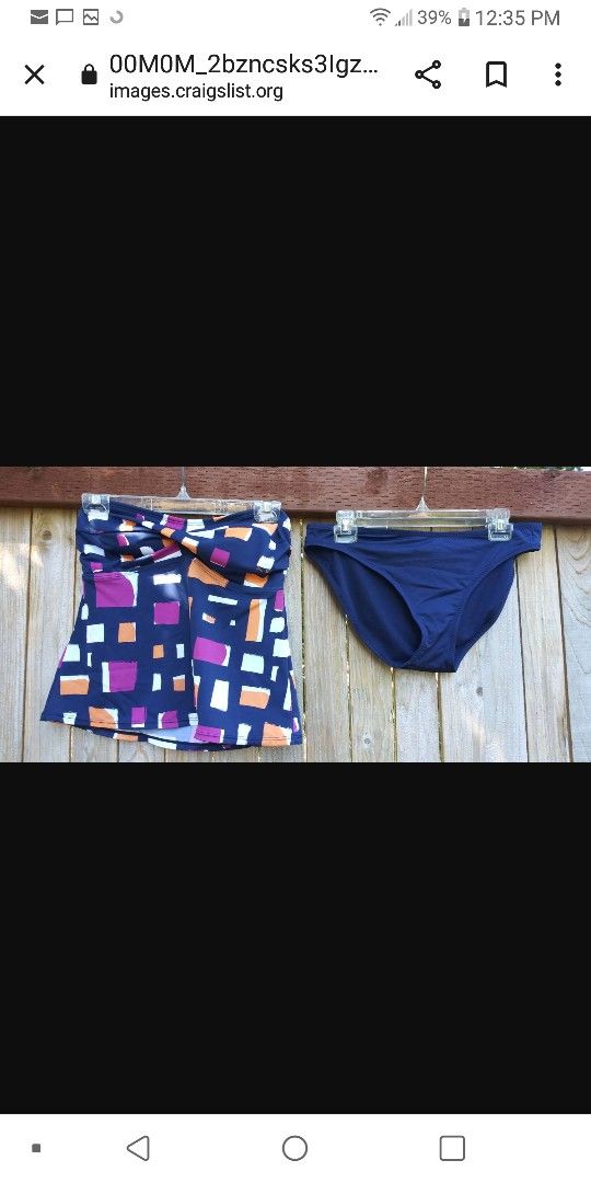 Women's two piece swimsuit bathing suit size LÂ