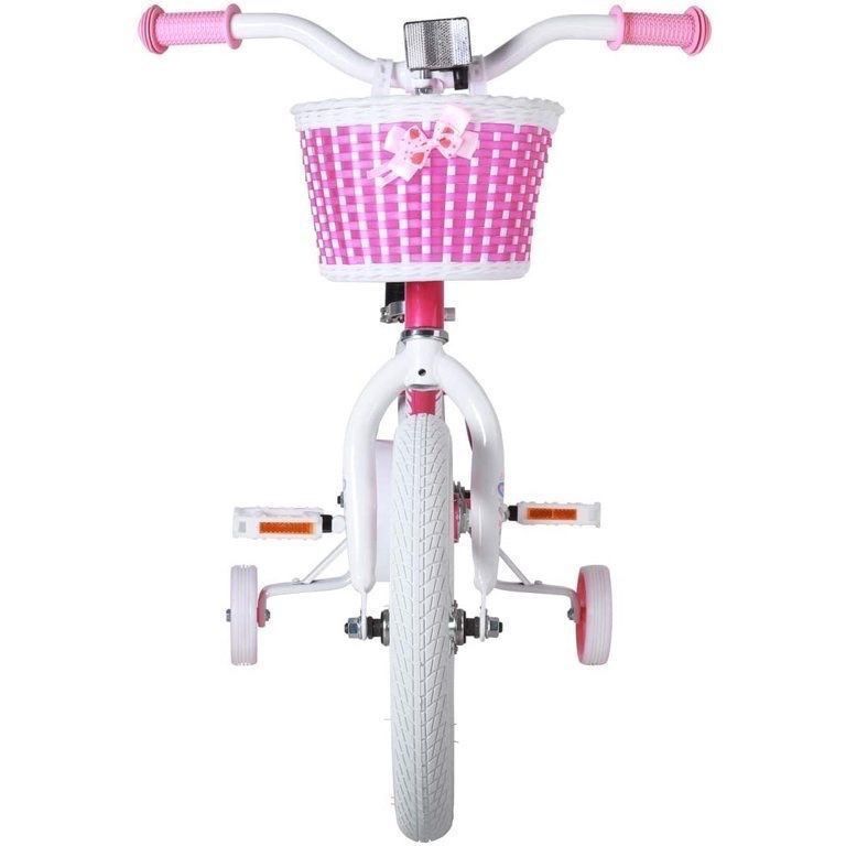 
BIKE050pk-18 New Joystar Angel 18 Inch Ages 5 to 9 Kids Balance Bike with Training Wheels, Pink