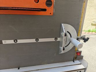Ridgid table saw with rolling stand