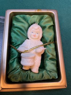 Vintage Snowbabies “ Shall I play for you?” Mini ornament