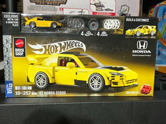 Hot Wheels Brick Shop '07 Honda S2000 Building Set