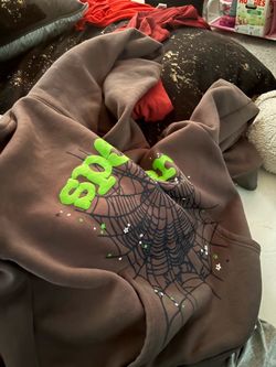 Green spider hoodie