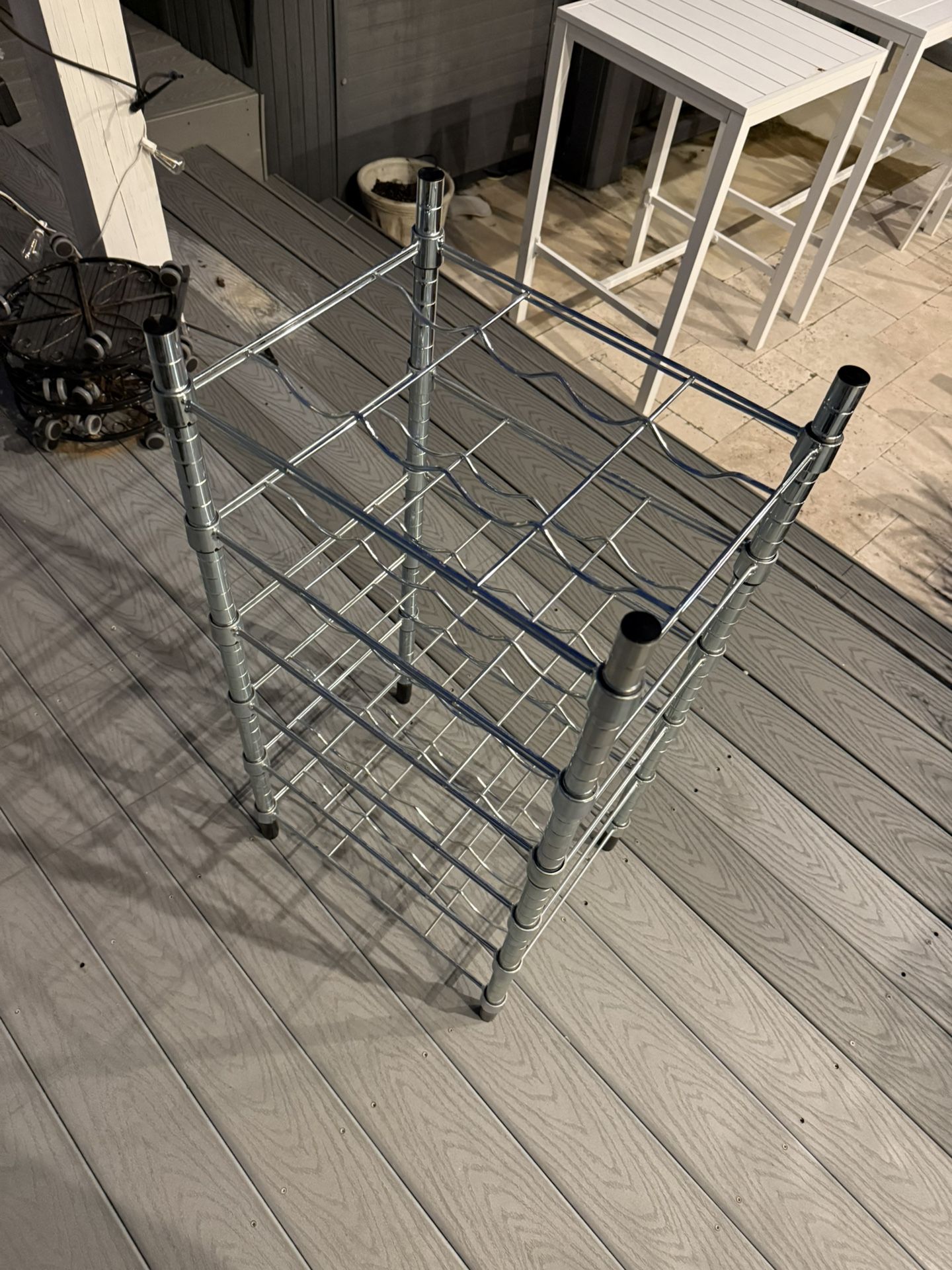 (2) 24 Bottle Metal Wine Rack