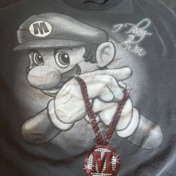 Mario Blinged out Graphic T-Shirt Size XL