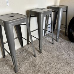 3 Chair Stool Set