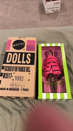 Barbie Fuchsia N Fur Francine 3.15 in Fashion Doll - W3517 GOLD LABEL SUPER RARE MINT IN ORIGNAL BOX