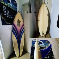Vintage Becker Single Fin Surfboard