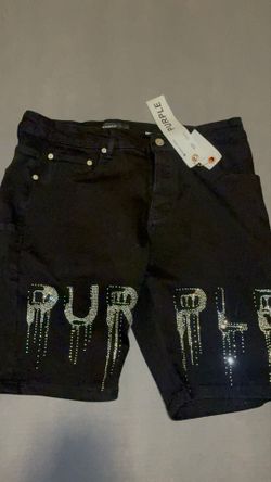 PURPLE JEAN SHORTS SIZE 34