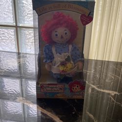 Raggedy Ann Porcelain Doll Life Is Full Of Blossoms
