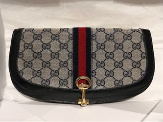 Authentic Vintage Gucci GG Sherry Line Clutch
