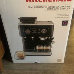 New Kitchen aid Semi Auto Espresso With Grinder