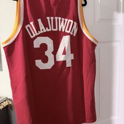 Olajuwon Hardwood Houston Rockets Classics Throwback Jersey