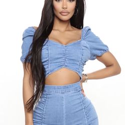 Denim Bodysuit 