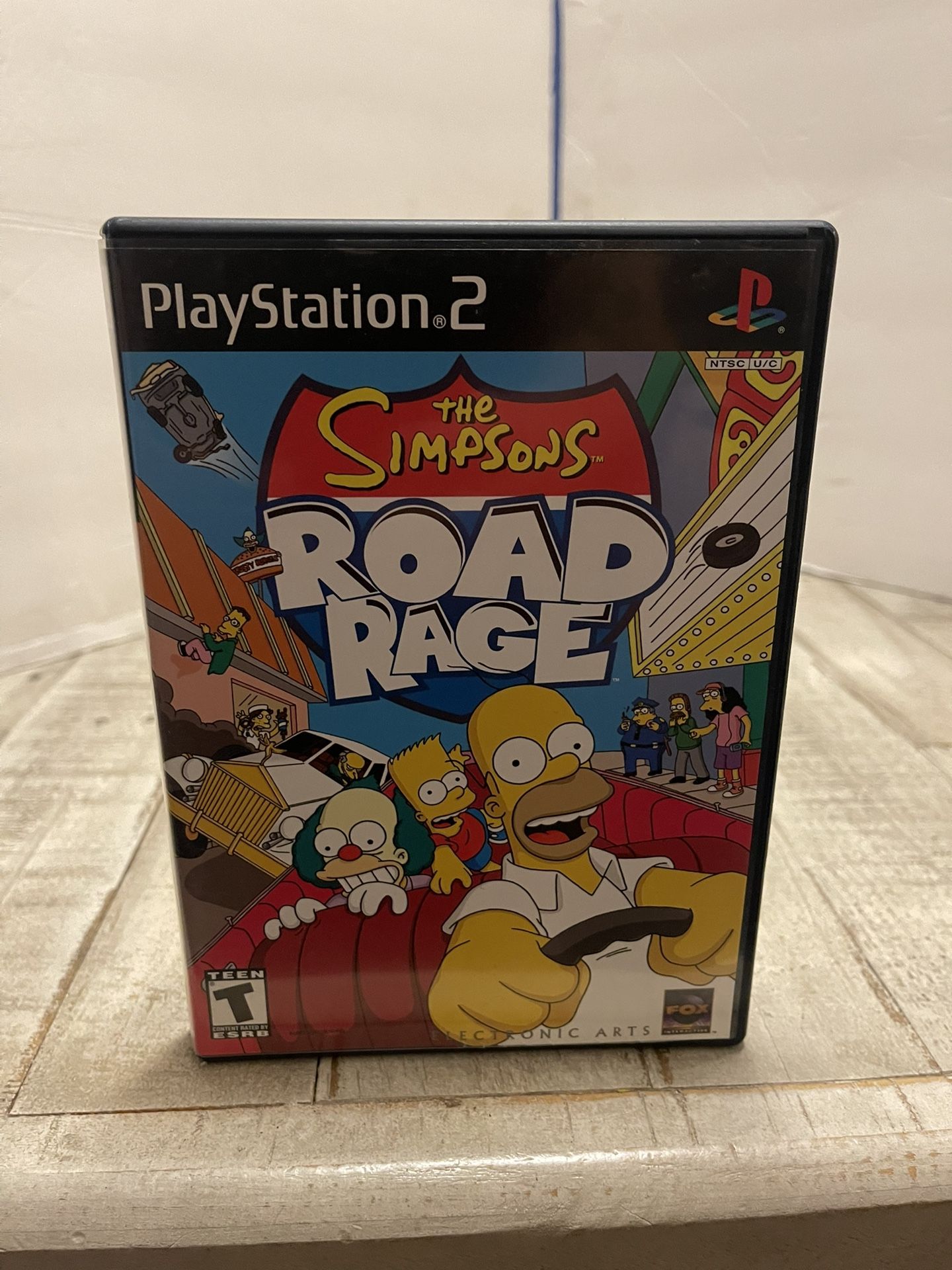 PS2 The Simpsons Road Rage (PlayStation 2, 2001) W/ Manual