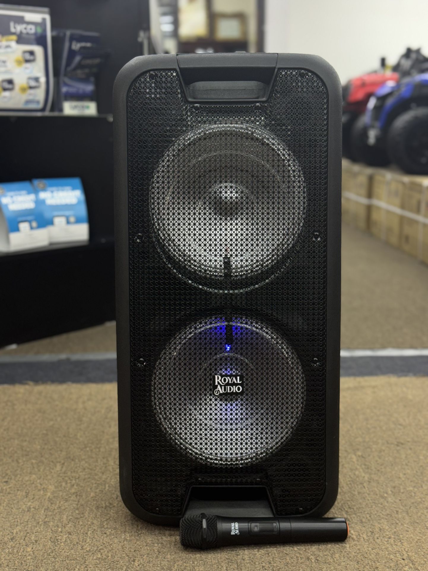 Dual 10” Bluetooth-LED Party Speakers