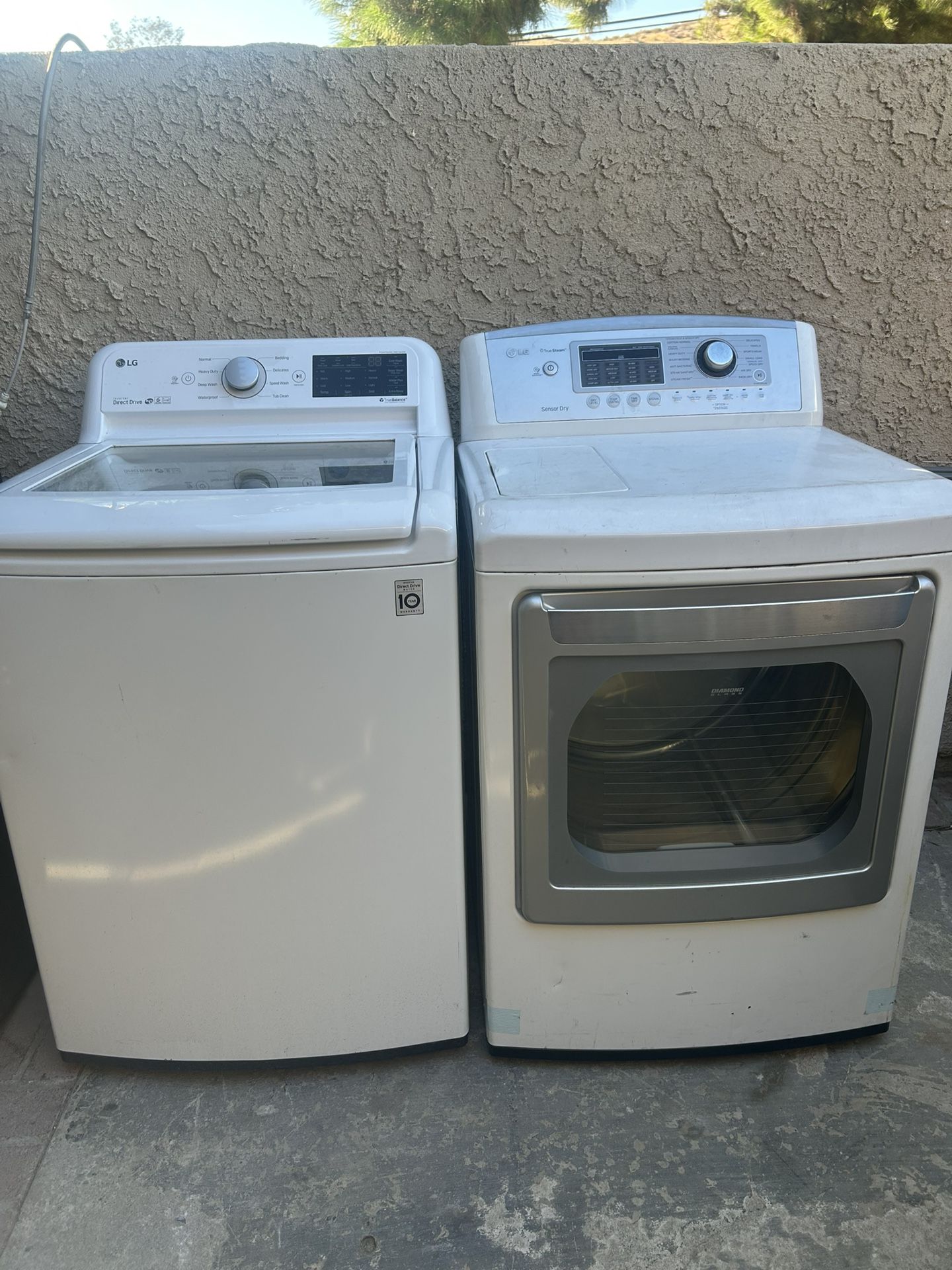 LG washer and gas dryer