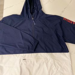 BUDWEISER navy Blue/ White Windbreaker Sz XXL