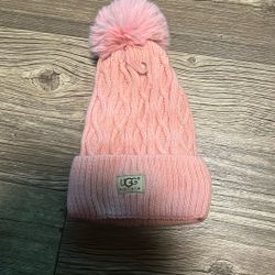 Light Pink Ugg Beanie