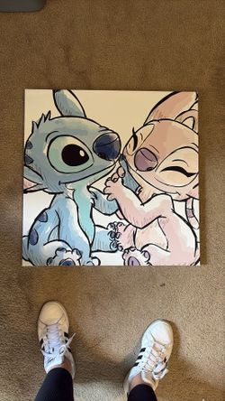 Stitch & Angel Wall Art