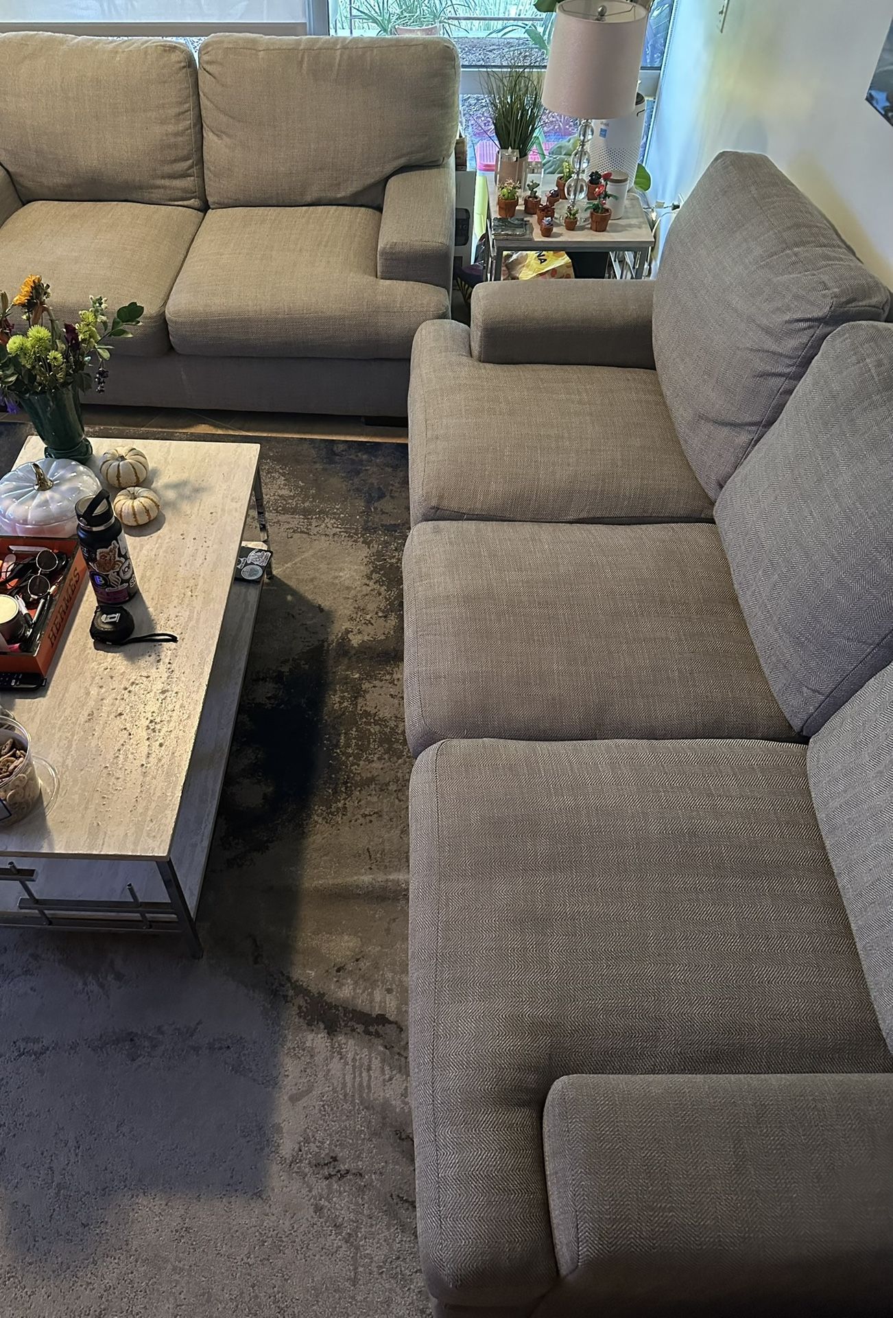 Living Spaces Sofa and Loveseat set