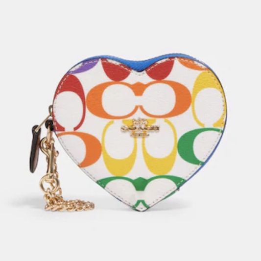 Coach Heart Coin Case In Rainbow for Sale in Sacramento, CA - OfferUp