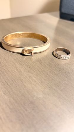 Matching Coach bracelet and Ring