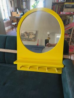 Yellow ikea saltrod mirror