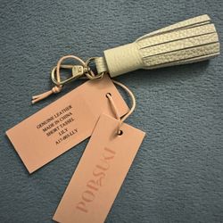 Pop &  Suki Leather Tassel Key Ring