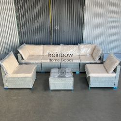 7pc Outdoor Sectional Patio Furniture Set