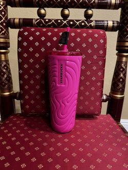 Starbucks 2025 Summer Hot Pink Sip Or Straw 24 Oz Tumbler