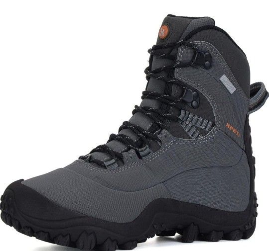 XPETI Men’s Thermator Mid-Rise Lightweight Hiking Insulated Non-Slip Outdoor Boots
