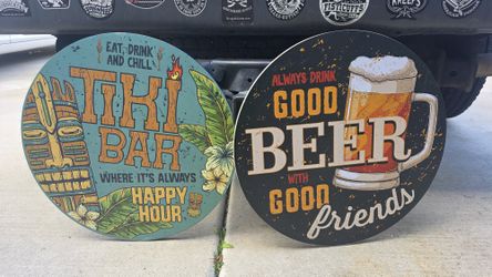 Mancave Beer And TIKI SIGNS