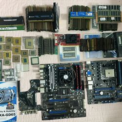 Large PC Parts Lot – RAM, CPUs, Motherboards & More (Mixed Brands)