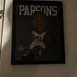 Micah Parsons - Framed Caricature